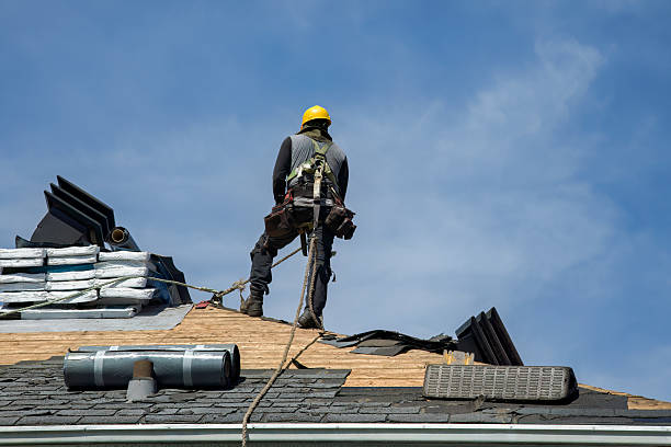 Professional Roofing technician working in Colcord, WV